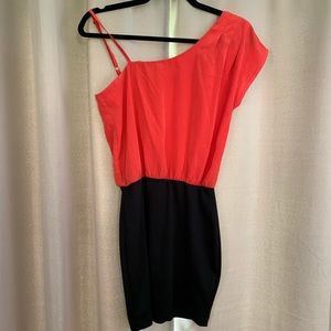 Mini dress! Coral in color